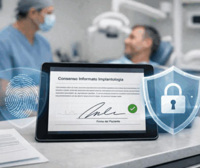 immagine del consenso informato digitale per impiantologia