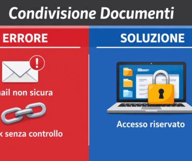 la condivisione di documenti via email non è sicura