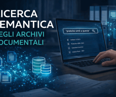 mano su tastiera che effetta una ricerca