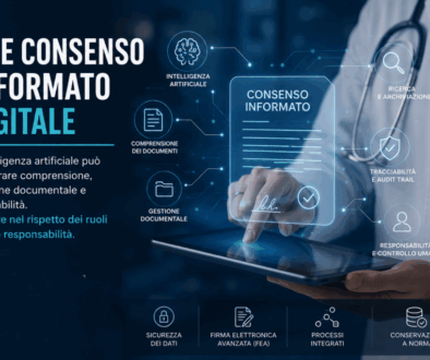 Intelligenza artificiale applicata al consenso informato digitale con gestione documentale, FEA e tracciabilità