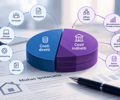 Schema dei costi diretti e indiretti che concorrono al costo complessivo di un mutuo ipotecario